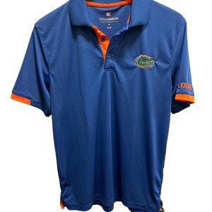 Colosseum Blue and Orange Men's Polo Shirt